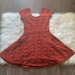 Pink and Black Dress